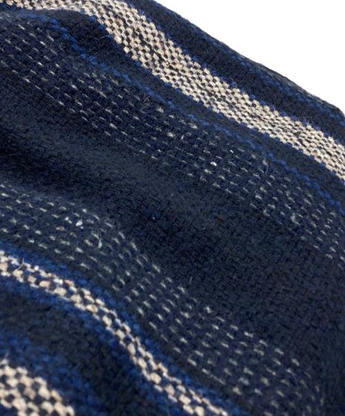 ISABEL ETOILE（イザベルマランエトワール）ISABEL ETOILE (イザベルマランエトワール) ストライプロングコート ネイビー サイズ:34の古着・服飾アイテム