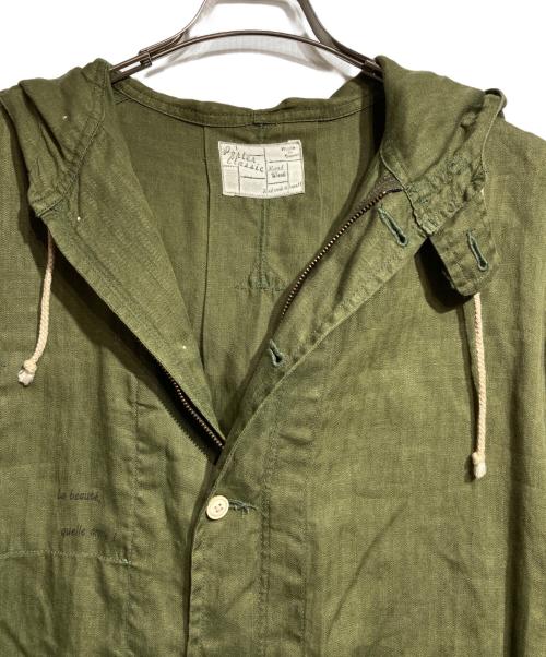 Porter Classic（ポータークラシック）Porter Classic (ポータークラシック) ハンドステッチリネンモッズコート/Hand Stitch Linen Coat  オリーブ サイズ:XSの古着・服飾アイテム