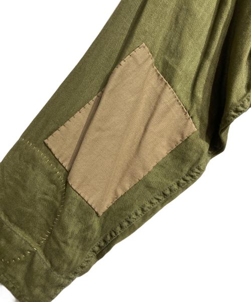 Porter Classic（ポータークラシック）Porter Classic (ポータークラシック) ハンドステッチリネンモッズコート/Hand Stitch Linen Coat  オリーブ サイズ:XSの古着・服飾アイテム