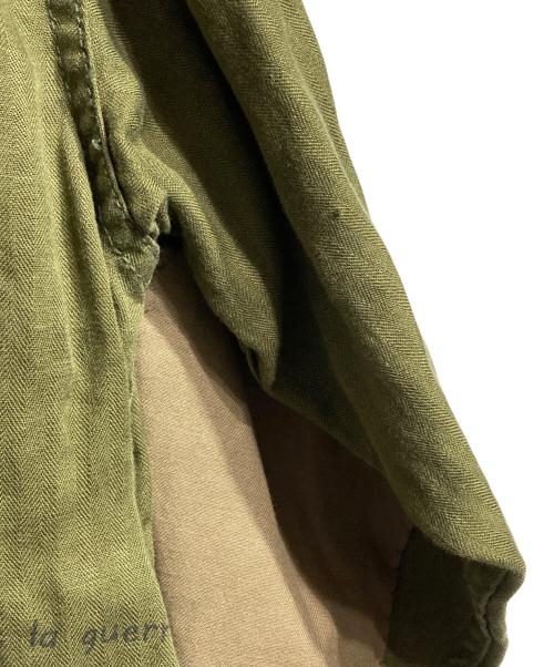Porter Classic（ポータークラシック）Porter Classic (ポータークラシック) ハンドステッチリネンモッズコート/Hand Stitch Linen Coat  オリーブ サイズ:XSの古着・服飾アイテム