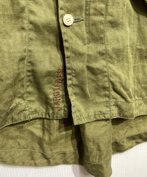 Porter Classic（ポータークラシック）Porter Classic (ポータークラシック) ハンドステッチリネンモッズコート/Hand Stitch Linen Coat  オリーブ サイズ:XSの古着・服飾アイテム