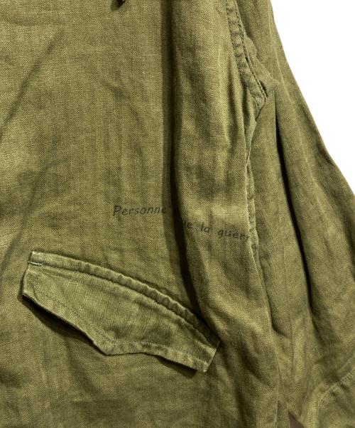 Porter Classic（ポータークラシック）Porter Classic (ポータークラシック) ハンドステッチリネンモッズコート/Hand Stitch Linen Coat  オリーブ サイズ:XSの古着・服飾アイテム
