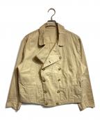 Porter Classicポータークラシック）の古着「チノショートライダースジャケット」｜ベージュ