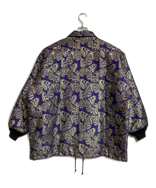 Needles（ニードルズ）Needles (ニードルズ) Coach Jacket/PE Gold Papillon Jq. パープル サイズ:Ｌの古着・服飾アイテム