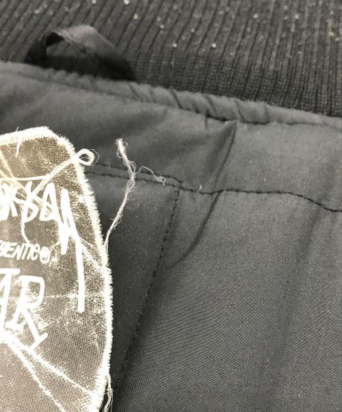 stussy（ステューシー）stussy (ステューシー) スタジャン ブラック サイズ:Mの古着・服飾アイテム