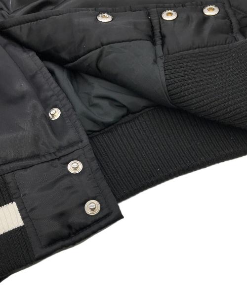 stussy（ステューシー）stussy (ステューシー) スタジャン ブラック サイズ:Mの古着・服飾アイテム