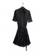 SATORU TANAKAサトル タナカ）の古着「pleated dress/プリーツワンピース」｜ブラック