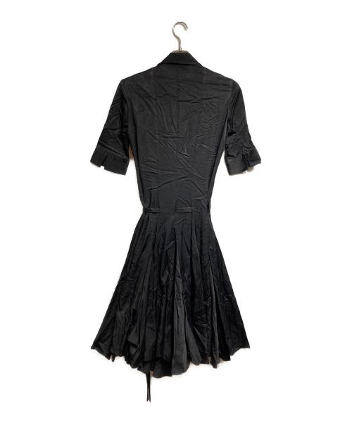 SATORU TANAKA（サトル タナカ）SATORU TANAKA (サトル タナカ) pleated dress/プリーツワンピース ブラック サイズ:2の古着・服飾アイテム