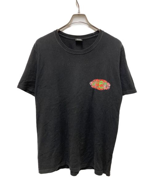stussy（ステューシー）stussy (ステューシー) バーニングTee ブラック サイズ:	SIZE Mの古着・服飾アイテム
