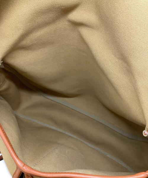 brady（ブレディ）Brady (ブレディ) ariel trout large bag ベージュ×ブラウンの古着・服飾アイテム