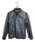 Schottショット）の古着「シングルライダースジャケット」｜ブラック