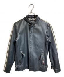 Schott（ショット）の古着「シングルライダースジャケット」｜ブラック