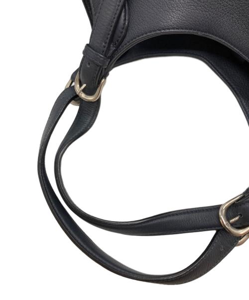 FARO（ファーロ）FARO (ファーロ) レザートートバッグ ブルーの古着・服飾アイテム