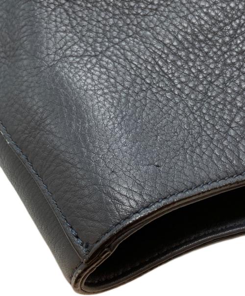 FARO（ファーロ）FARO (ファーロ) レザートートバッグ ブルーの古着・服飾アイテム