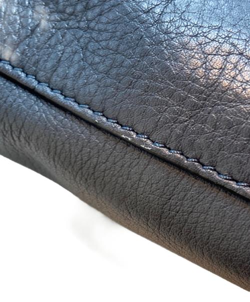 FARO（ファーロ）FARO (ファーロ) レザートートバッグ ブルーの古着・服飾アイテム