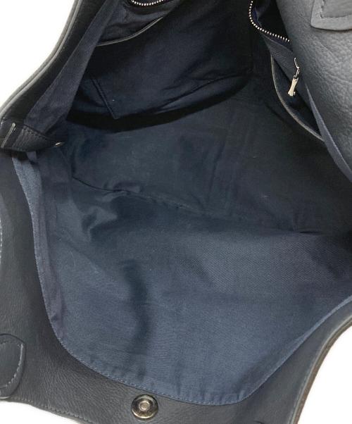 FARO（ファーロ）FARO (ファーロ) レザートートバッグ ブルーの古着・服飾アイテム