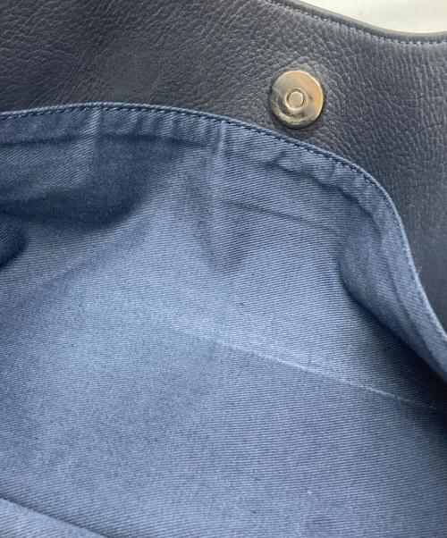 FARO（ファーロ）FARO (ファーロ) レザートートバッグ ブルーの古着・服飾アイテム