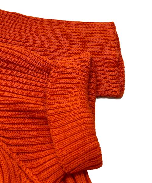YOHJI YAMAMOTO（ヨウジヤマモト）YOHJI YAMAMOTO (ヨウジヤマモト) 半袖ニット オレンジ サイズ:2の古着・服飾アイテム