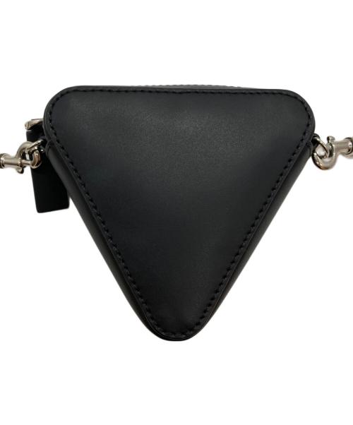 VALENTINO（ヴァレンティノ）VALENTINO (ヴァレンティノ) トライアングル ショルダーバッグ ブラックの古着・服飾アイテム