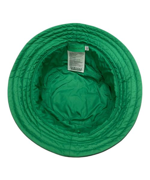 MONCLER（モンクレール）MONCLER (モンクレール) リバーシブルバケットハット ブラック×グリーン サイズ:XLの古着・服飾アイテム