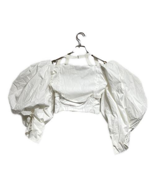 jacquemus（ジャックムス）jacquemus (ジャックムス) Puffy Sleeve Crop Top/パフスリーブクロップトップ ホワイト サイズ:36の古着・服飾アイテム