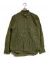 COMME des GARCONS HOMME PLUS（コムデギャルソンオムプリュス）の古着「金釦ドット切替シャツ」｜グリーン