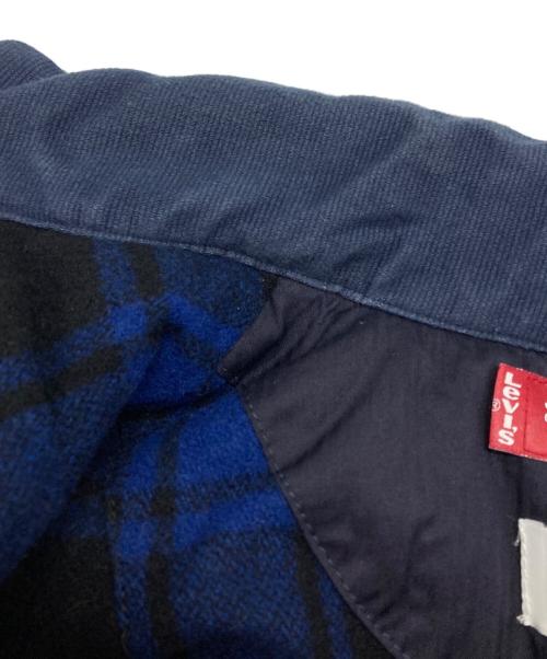 COMME des GARCONS JUNYA WATANABE MAN（コム デ ギャルソン ジュンヤ ワタナベ マン）COMME des GARCONS JUNYA WATANABE MAN (コム デ ギャルソン ジュンヤ ワタナベ マン) LEVI'S (リーバイス) 裏ネルパフベスト ネイビー サイズ:Ｍの古着・服飾アイテム