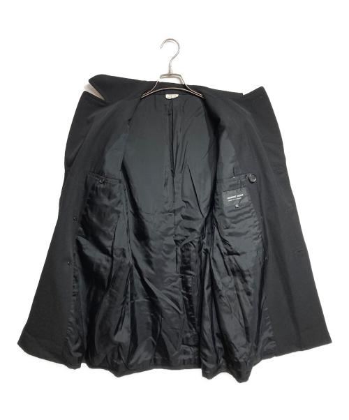 COMME des GARCONS HOMME DEUX（コムデギャルソン オム ドゥ）COMME des GARCONS HOMME DEUX (コムデギャルソン オム ドゥ) ウールギャバミドルコート/Wool Gabardine Mid-Length Coat ブラック サイズ:Mの古着・服飾アイテム