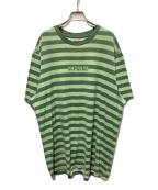SUPREMEシュプリーム）の古着「Reverse Stripe S/S Top」｜グリーン