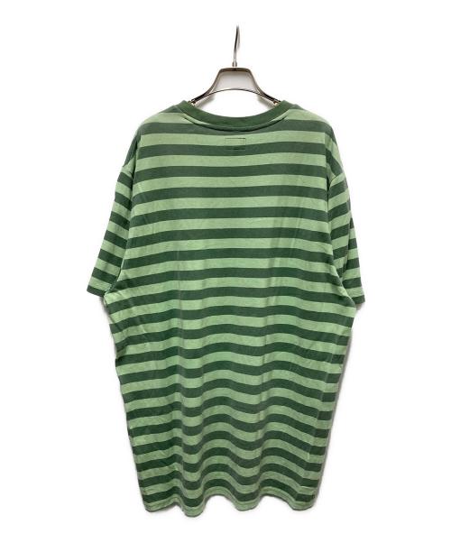 SUPREME（シュプリーム）Supreme (シュプリーム) Reverse Stripe S/S Top グリーン サイズ:	SIZE XLの古着・服飾アイテム