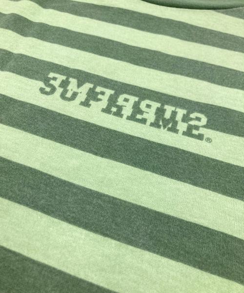 SUPREME（シュプリーム）Supreme (シュプリーム) Reverse Stripe S/S Top グリーン サイズ:	SIZE XLの古着・服飾アイテム
