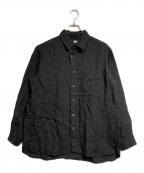Gorschゴーシュ）の古着「Linen Collar shirt/リネンカラーシャツ」｜ブラック