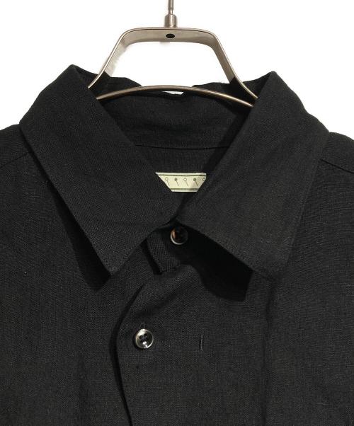 Gorsch（ゴーシュ）Gorsch (ゴーシュ) Linen Collar shirt/リネンカラーシャツ ブラック サイズ:48の古着・服飾アイテム