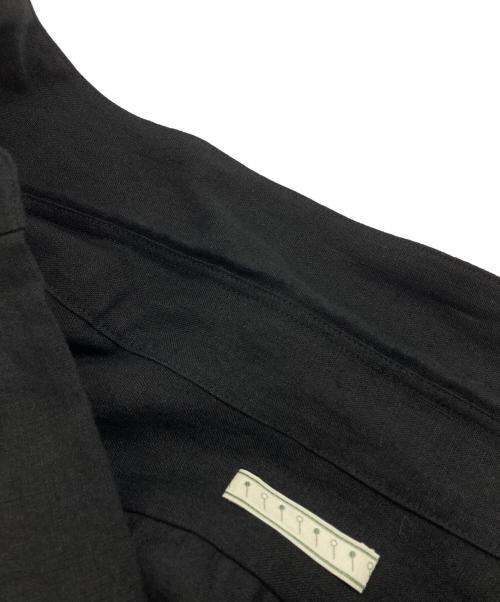 Gorsch（ゴーシュ）Gorsch (ゴーシュ) Linen Collar shirt/リネンカラーシャツ ブラック サイズ:48の古着・服飾アイテム