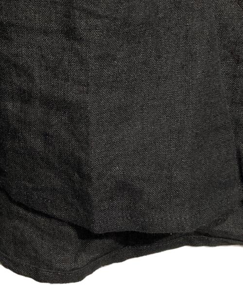 Gorsch（ゴーシュ）Gorsch (ゴーシュ) Linen Collar shirt/リネンカラーシャツ ブラック サイズ:48の古着・服飾アイテム