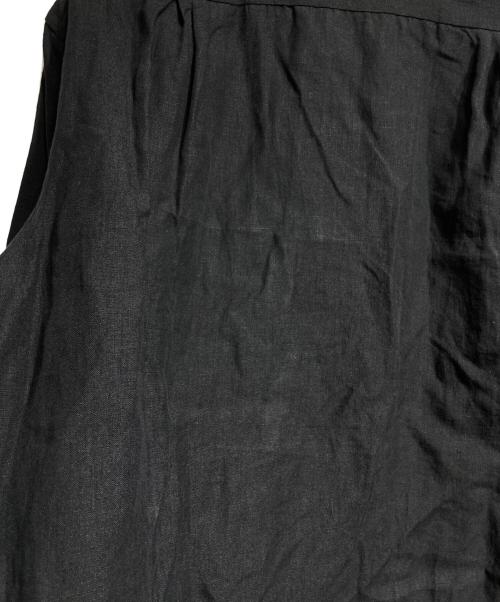 Gorsch（ゴーシュ）Gorsch (ゴーシュ) Linen Collar shirt/リネンカラーシャツ ブラック サイズ:48の古着・服飾アイテム