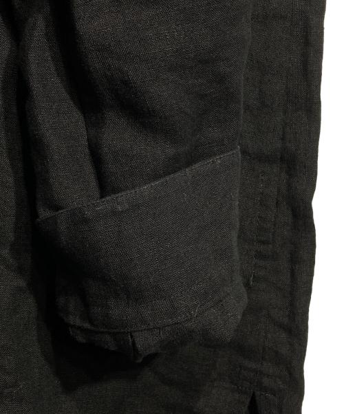 Gorsch（ゴーシュ）Gorsch (ゴーシュ) Linen Collar shirt/リネンカラーシャツ ブラック サイズ:48の古着・服飾アイテム