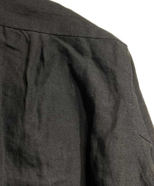 Gorsch（ゴーシュ）Gorsch (ゴーシュ) Linen Collar shirt/リネンカラーシャツ ブラック サイズ:48の古着・服飾アイテム