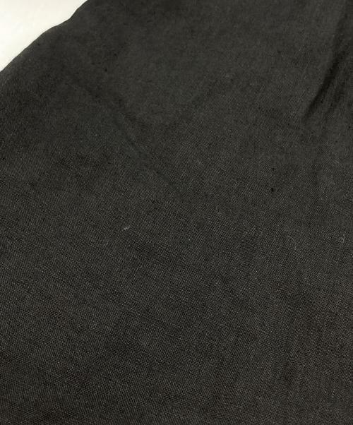 Gorsch（ゴーシュ）Gorsch (ゴーシュ) Linen Collar shirt/リネンカラーシャツ ブラック サイズ:48の古着・服飾アイテム
