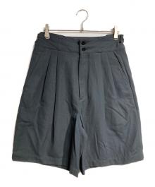 IRENISA（イレニサ）の古着「TWO TUCKS WIDE SHORTS/2タックワイドショーツ」｜グレー
