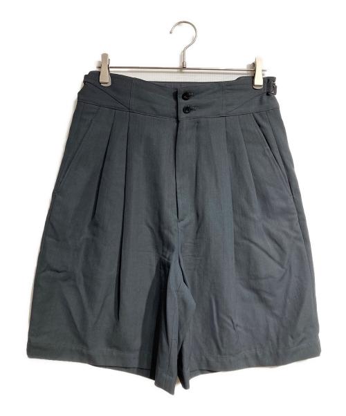 IRENISA（イレニサ）IRENISA (イレニサ) TWO TUCKS WIDE SHORTS/2タックワイドショーツ グレー サイズ:2の古着・服飾アイテム