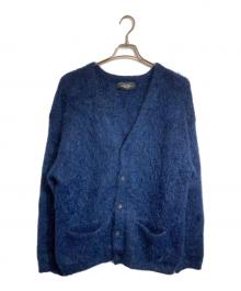 UNUSED（アンユーズド）の古着「モヘアニットカーディガン」｜パープル×ブルー