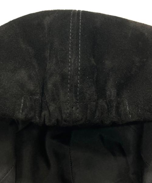 kijima takayuki（キジマタカユキ）kijima takayuki (キジマタカユキ) CALF SUEDE 6PANEL CAP/カーフスエードキャップ ブラック サイズ:2の古着・服飾アイテム