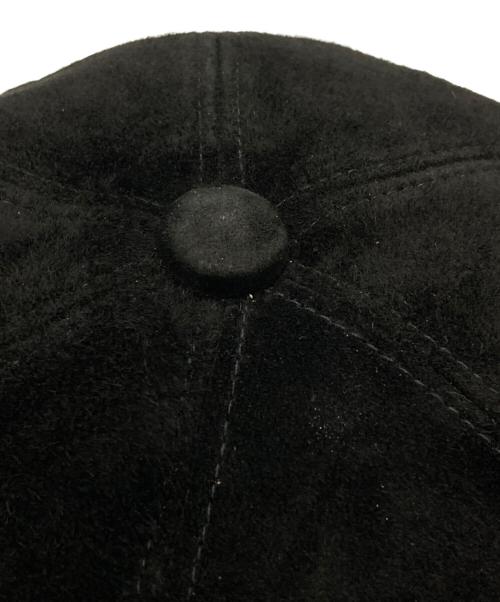kijima takayuki（キジマタカユキ）kijima takayuki (キジマタカユキ) CALF SUEDE 6PANEL CAP/カーフスエードキャップ ブラック サイズ:2の古着・服飾アイテム
