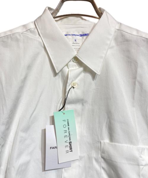 COMME des GARCONS SHIRT（コムデギャルソンシャツ）COMME des GARCONS SHIRT (コムデギャルソンシャツ) Cotton Poplin Shirt/コットンポプリンシャツ ホワイト サイズ:Mの古着・服飾アイテム