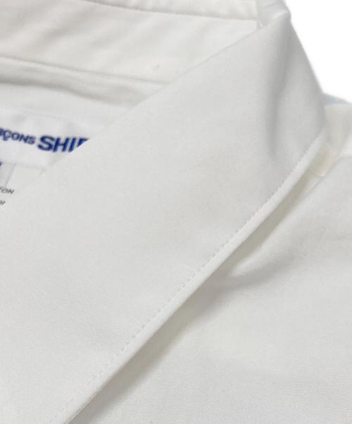 COMME des GARCONS SHIRT（コムデギャルソンシャツ）COMME des GARCONS SHIRT (コムデギャルソンシャツ) Cotton Poplin Shirt/コットンポプリンシャツ ホワイト サイズ:Mの古着・服飾アイテム