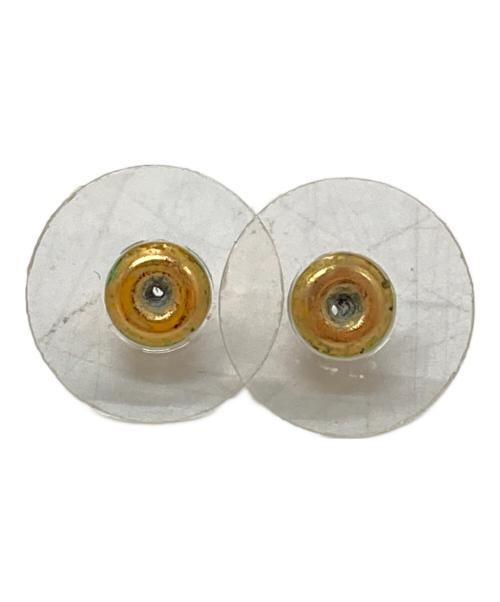 MIU MIU（ミュウミュウ）MIU MIU (ミュウミュウ) パールラインストーンピアス ゴールドの古着・服飾アイテム