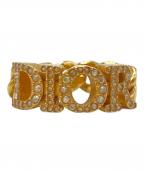 Christian Diorクリスチャン ディオール）の古着「Dio(r)evolutionロゴチェーンリング」｜ゴールド