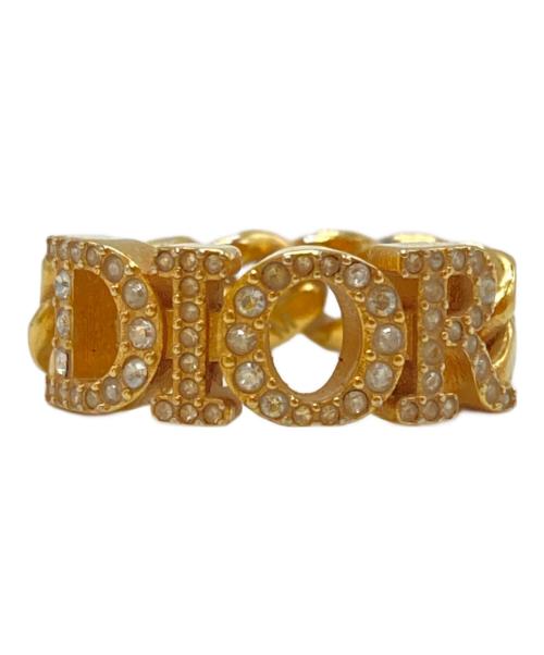 Christian Dior（クリスチャン ディオール）Christian Dior (クリスチャン ディオール) Dio(r)evolutionロゴチェーンリング ゴールド サイズ:11号の古着・服飾アイテム