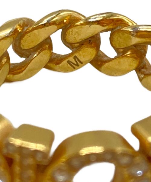 Christian Dior（クリスチャン ディオール）Christian Dior (クリスチャン ディオール) Dio(r)evolutionロゴチェーンリング ゴールド サイズ:11号の古着・服飾アイテム